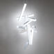 Chaos LED 23 inch Brushed Aluminum Chandelier Ceiling Light in 12, 49in.