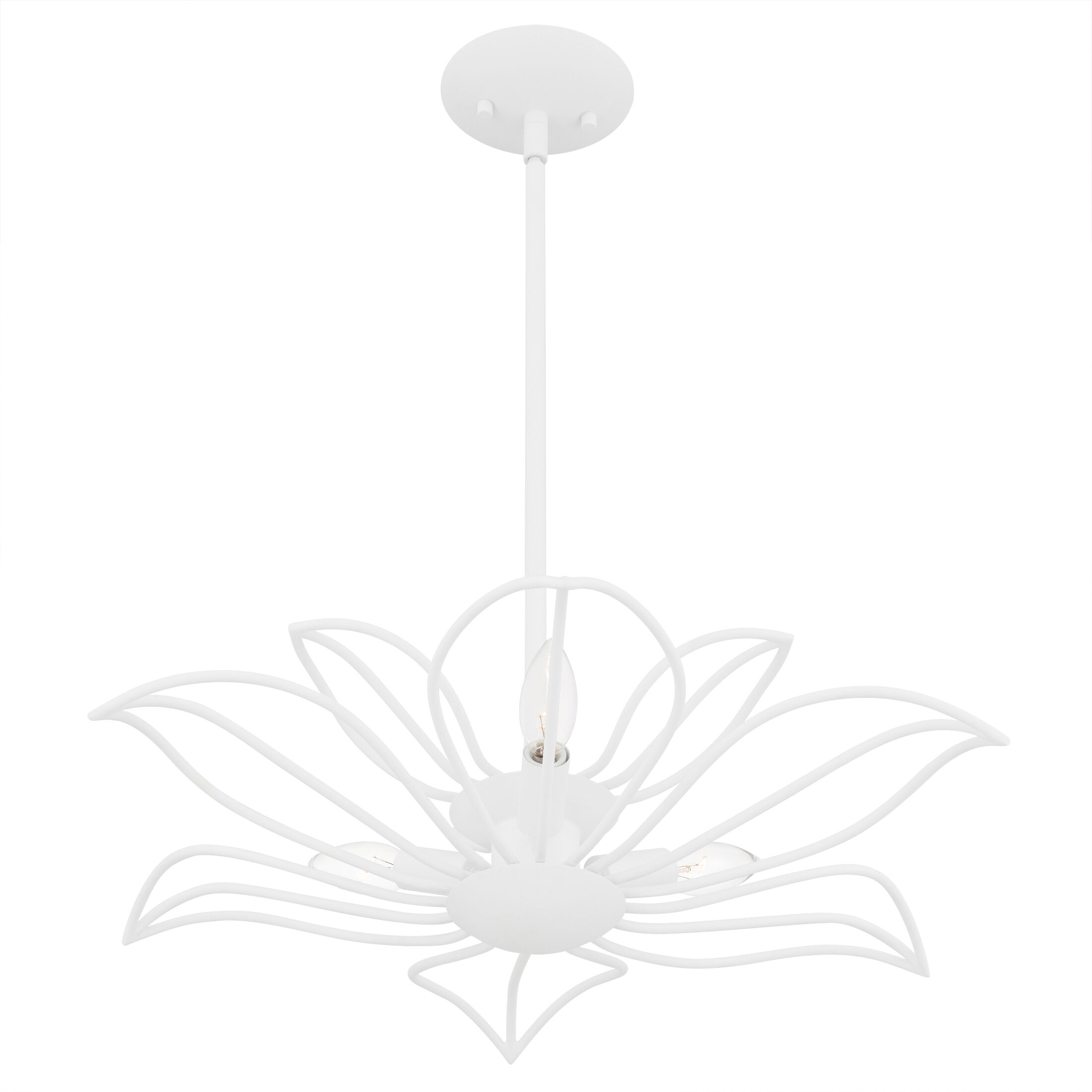 Tallulah 3 Light 22 inch Sand White Pendant Ceiling Light, Large