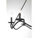 Transitional 6 Light 28 inch Matte Black Chandelier Ceiling Light