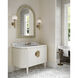 Ellaria 48.25 X 32.75 inch Natural and Brass Wall Mirror