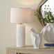 Trunk 28 inch 150 watt White Polyresin Table Lamp Portable Light