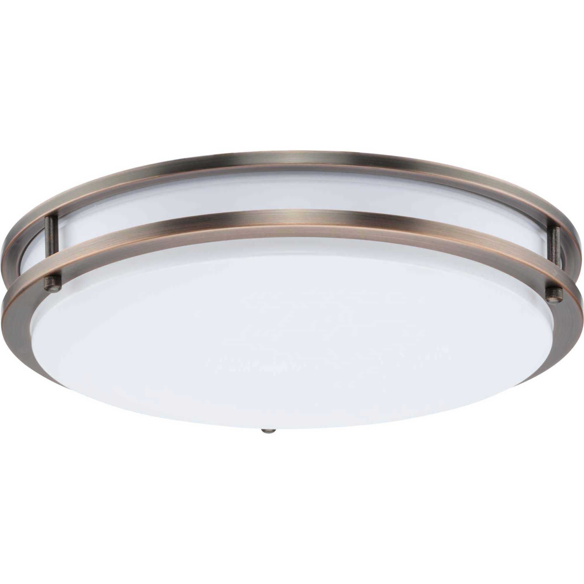 Abide LED LED 14 inch Urban Bronze Flush Mount Ceiling Light, Medium, Progress LED