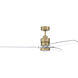 Sonnet WiFi 60 inch Satin Brass with Clear Acrylic Blades Ceiling Fan (Blades Included)
