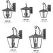 Heritage Trellis Outdoor Wall Mount Lantern in Aged Zinc, Small