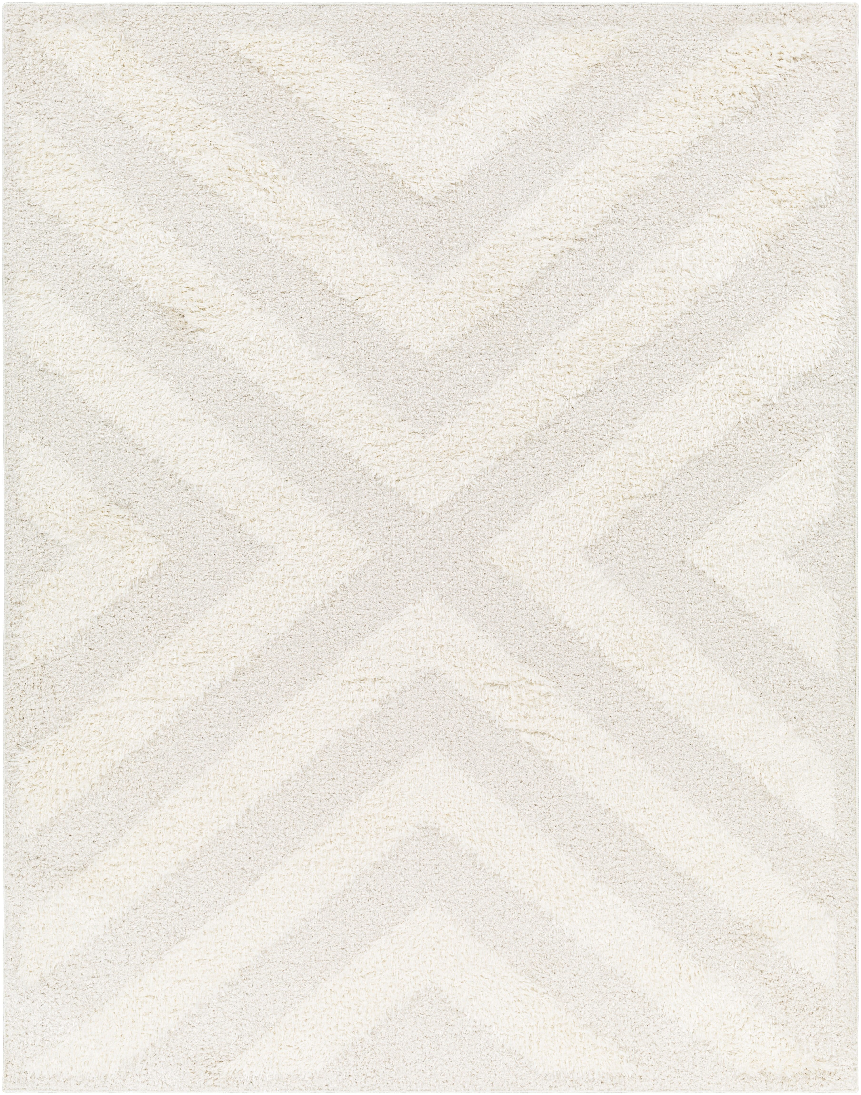 Rodos 84 X 63 inch Light Grey Rug, Rectangle