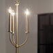 Florence 3 Light 11.25 inch Brushed Natural Brass Chandelier Ceiling Light
