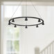 Dune LED 33.25 inch Black Chandelier Ceiling Light
