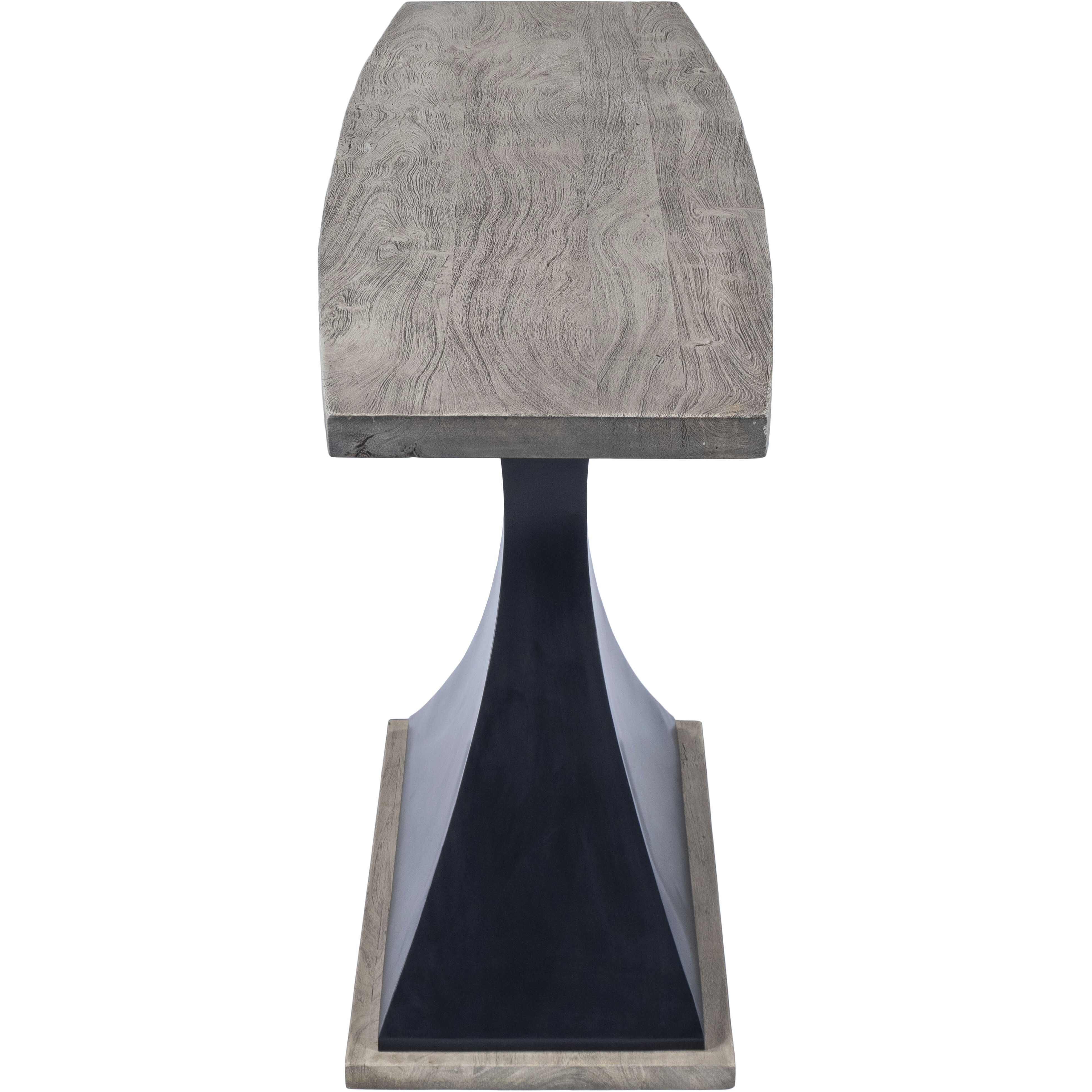 Lidiya Wood & Metal Console Table in Gray