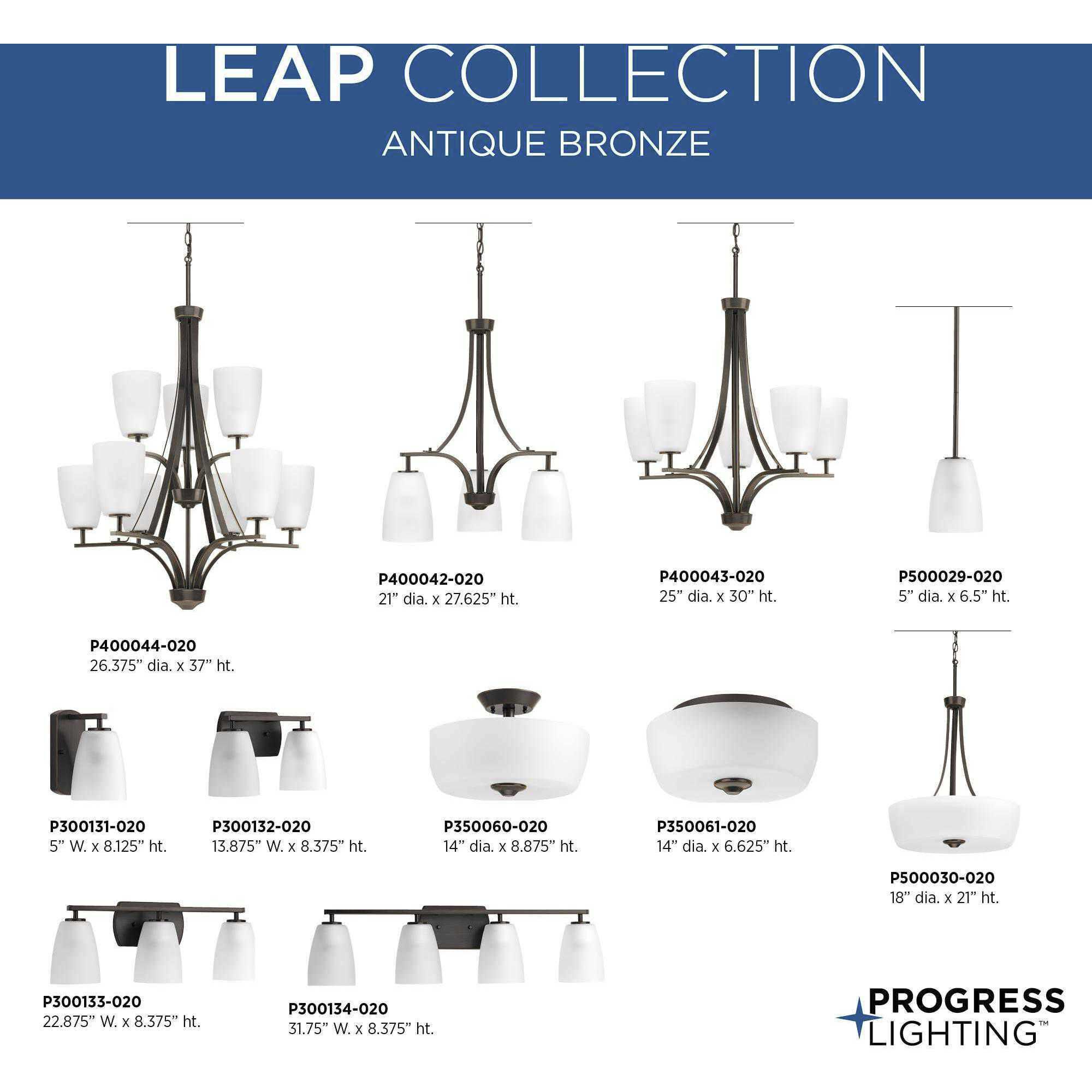 Leap 2 Light 14 inch Antique Bronze Semi-Flush Mount Ceiling Light