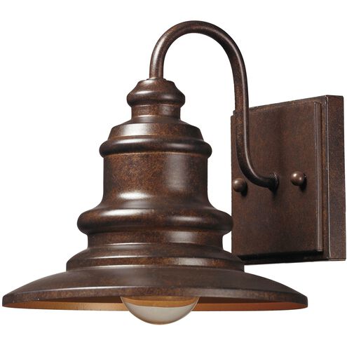 Marina 1 Light 8 inch Hazelnut Bronze Outdoor Wall Sconce in Incandescent