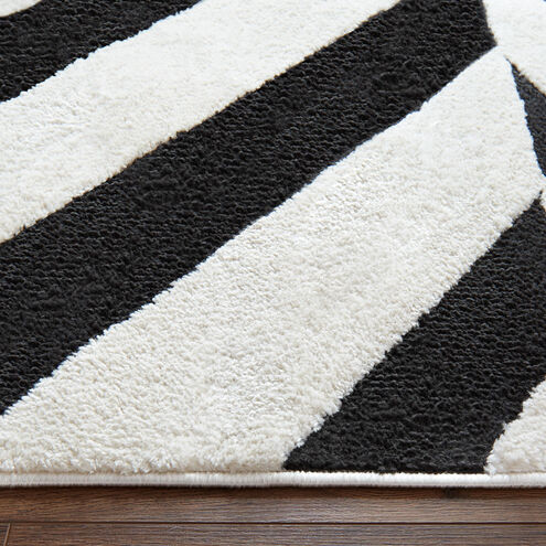 Optika 36 X 24 inch Black/White Rug in 2 x 3