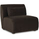 Amelia Dark Brown Slipper Chair