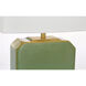 Thomas O'Brien Monique 19.75 inch 15 watt Silk Green Table Lamp Portable Light