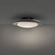 Saturno LED 19.75 inch Basalt Stone and Black Flush Mount Ceiling Light