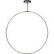 Cirque LED 0.75 inch Black Pendant Ceiling Light