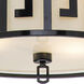 Lemuria 3 Light 22 inch Black Pendant Ceiling Light, Large