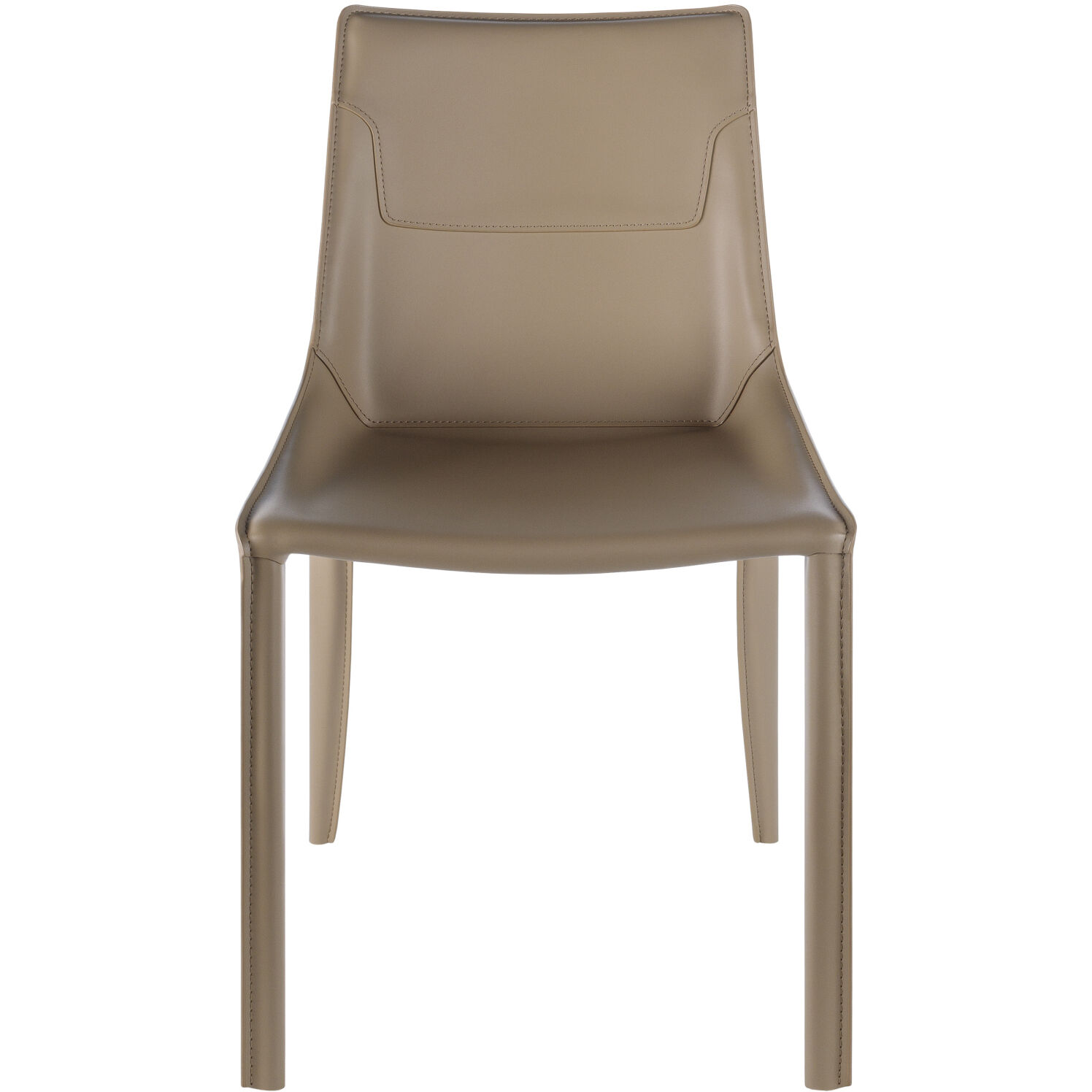 Hanks Upholstery: Light Brown; Base: Taupe Dining Chair
