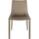 Hanks Upholstery: Light Brown; Base: Taupe Dining Chair