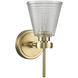 Gunnislake 1 Light 5 inch Brushed Brass Bath Light Wall Light
