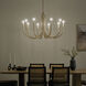 Odensa LED 40.25 inch Champagne Bronze Chandelier Ceiling Light in Brushed Gold and Champagne Bronze