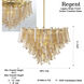 Regent 17 Light 36.75 inch Legacy Brass Chandelier Ceiling Light in Amber Crackled Glass