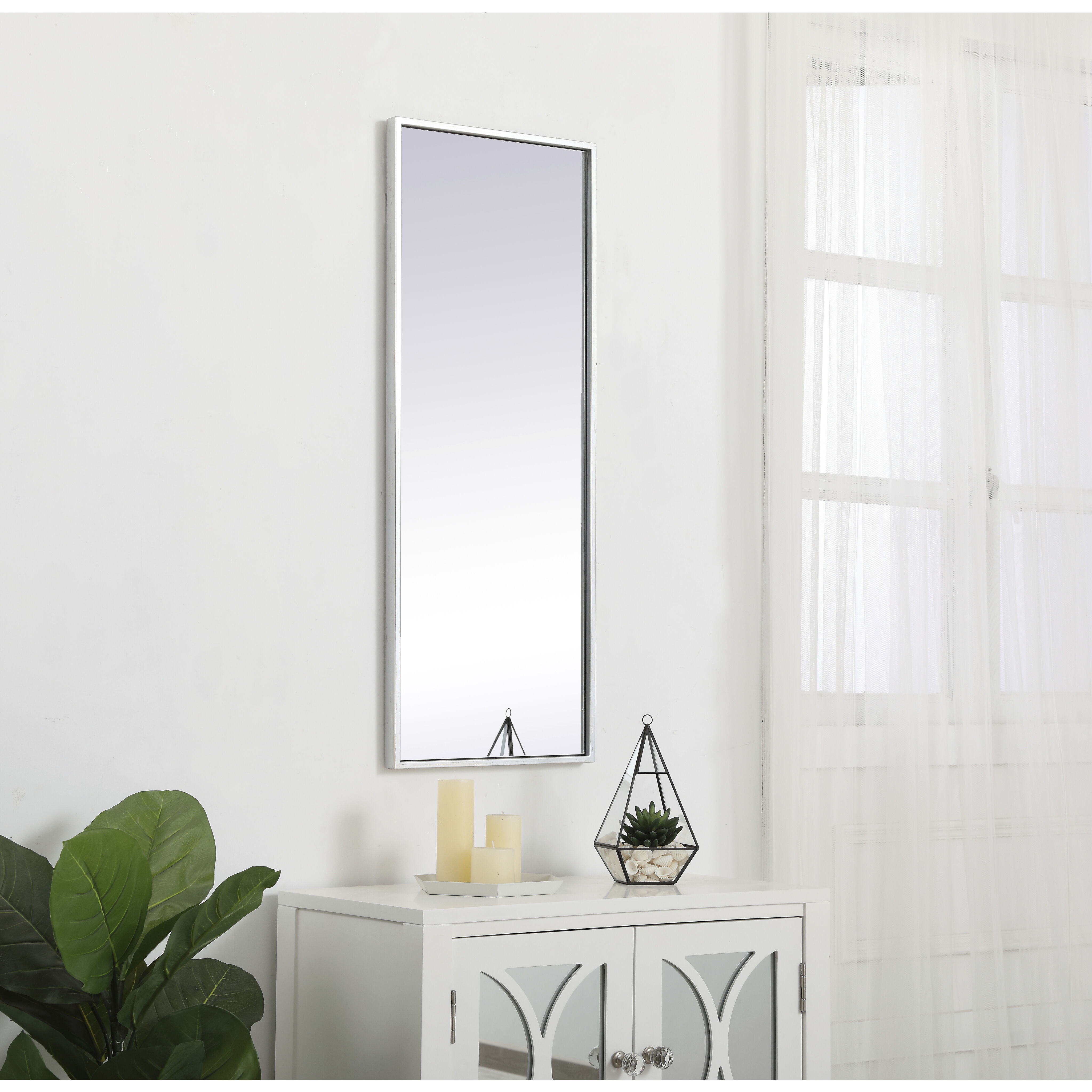 Monet 36 X 14 inch Silver Wall Mirror