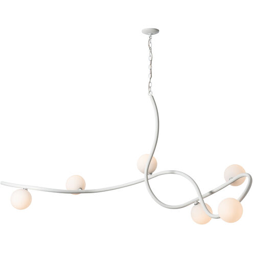 Slide 6 Light 69.2 inch White Pendant Ceiling Light, XL