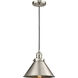 Franklin Restoration Briarcliff 1 Light 10 inch Brushed Satin Nickel Mini Pendant Ceiling Light in Incandescent, Franklin Restoration