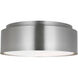 Drew & Jonathan Dartmore 2 Light 15 inch Brushed Nickel Flush Mount Ceiling Light, Medium