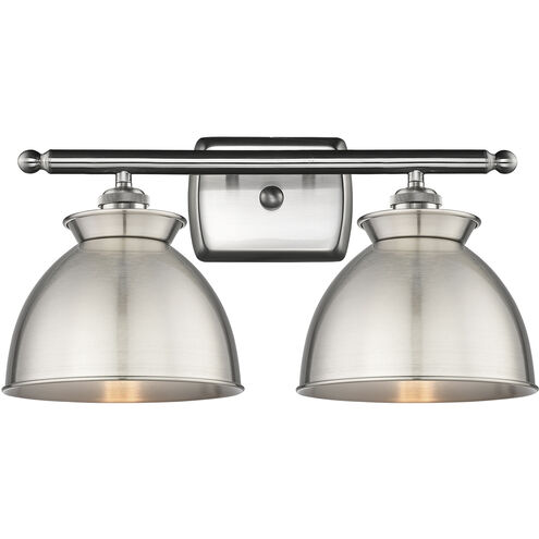 Adirondack 2 Light 18 inch Brushed Satin Nickel Bath Vanity Light Wall Light