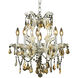 Maria Theresa 6 Light 20 inch Chrome Dining Chandelier Ceiling Light in Golden Teak