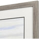 Distant Valley Green and Beige and Gray and Blue Framed Art