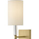 Anika 1 Light 4.75 inch Lacquered Brass Sconce Wall Light