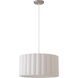 Scallop 1 Light 16 inch Satin Nickel Pendant Ceiling Light