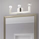 Solna 3 Light 22 inch Brushed Nickel Vanity Sconce Wall Light