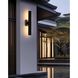 Troy 2 Light 18 inch Black Outdoor Wall Sconce