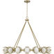 Flora 16 Light 39 inch Buffed Gold Chandelier Ceiling Light