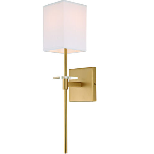 Marcus 1 Light 5 inch Satin Brass Wall Sconce Wall Light