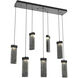 Parallel LED 44.2 inch Matte Black Linear Pendant Ceiling Light in Smoke Granite, 2700K LED, Multi-Port