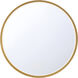 Cerissa 30 X 30 inch Gold Wall Mirror