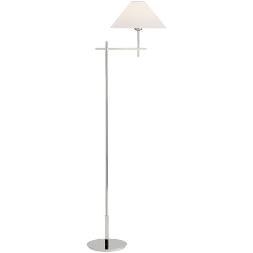 J. Randall Powers Hackney 52.5 inch 2.00 watt Polished Nickel Cordless Bridge Arm Floor Lamp Portable Light