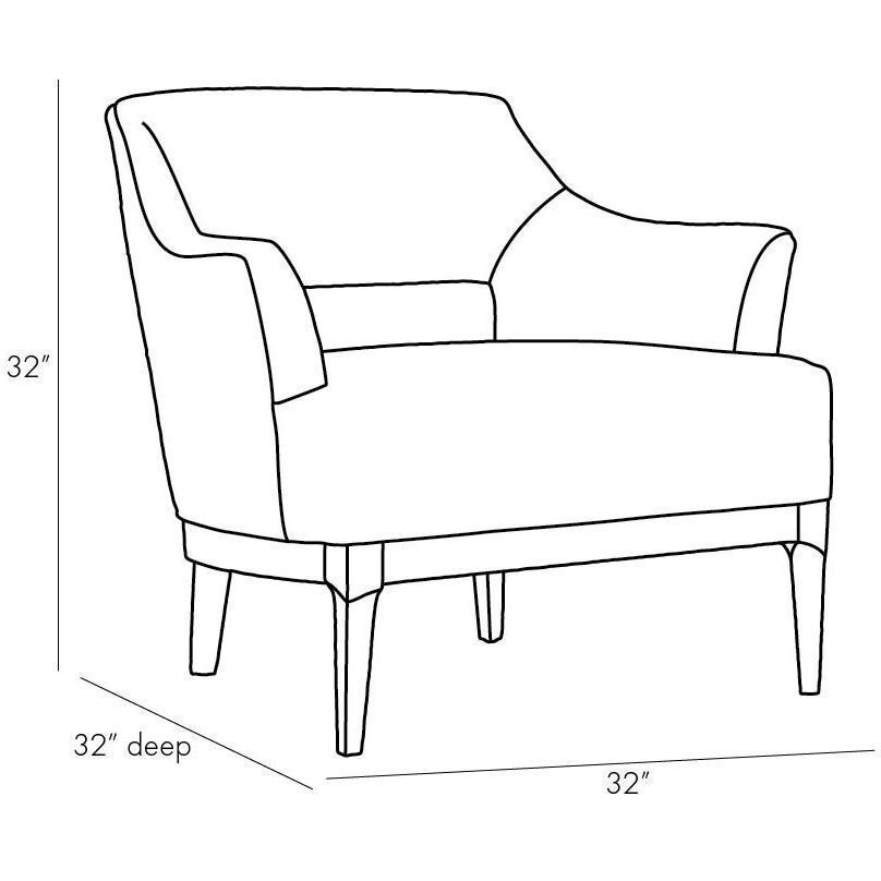 Laurette 32 inch Indigo Chair