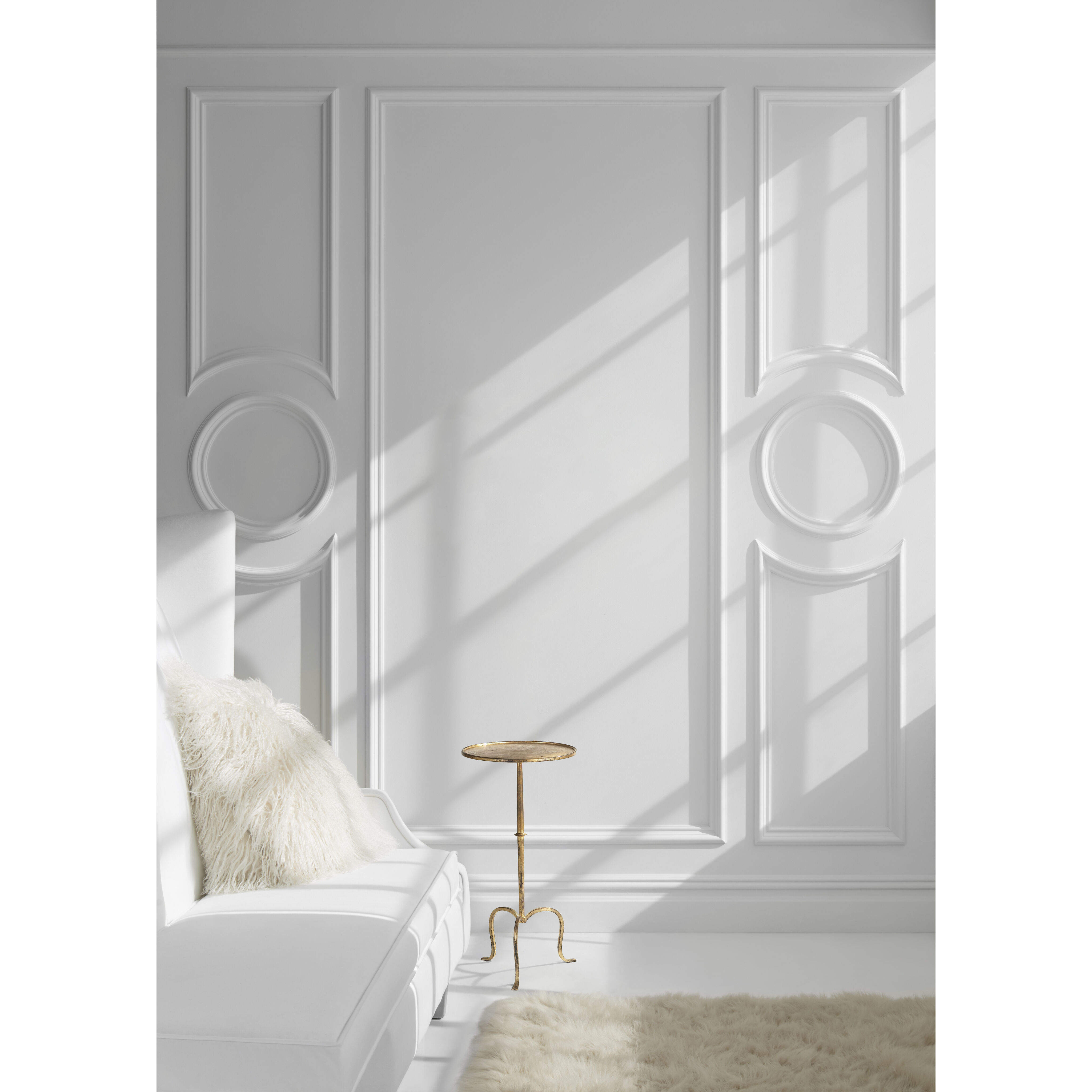 Martini 24 X 12 inch Gilded Iron Martini Table