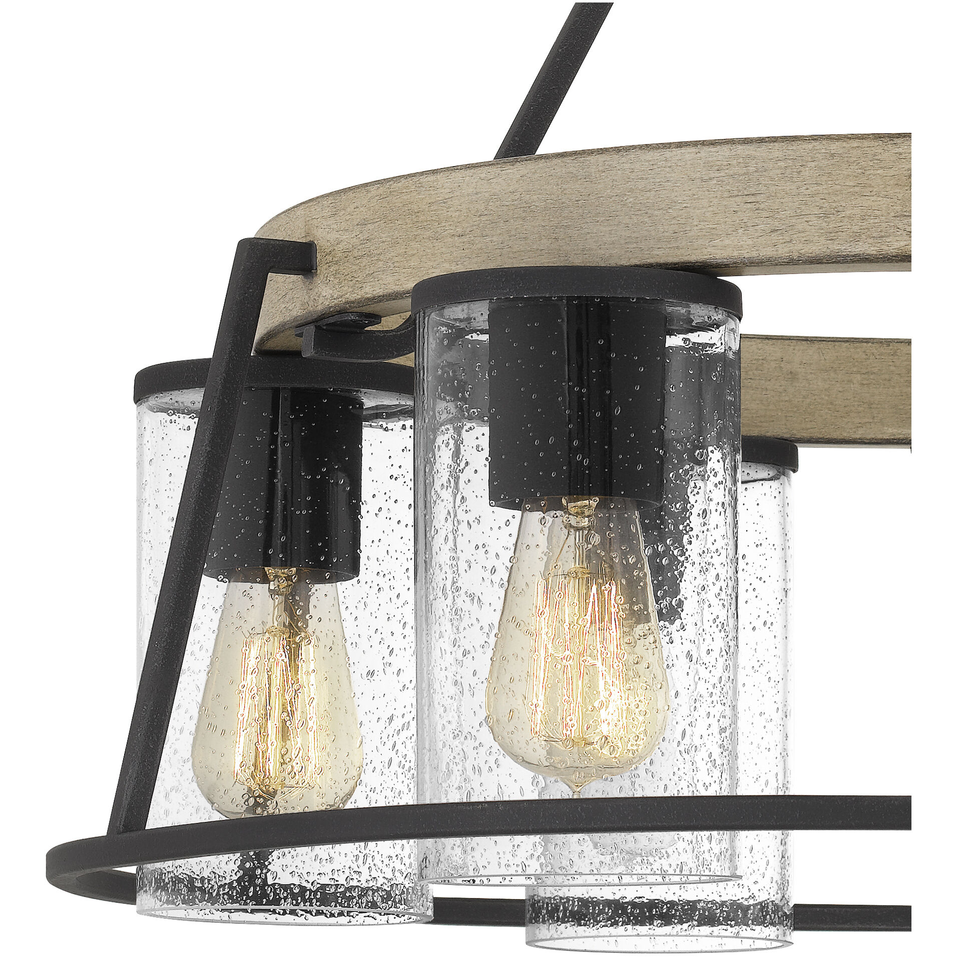 Brockton 6 Light 25 inch Grey Ash Chandelier Ceiling Light