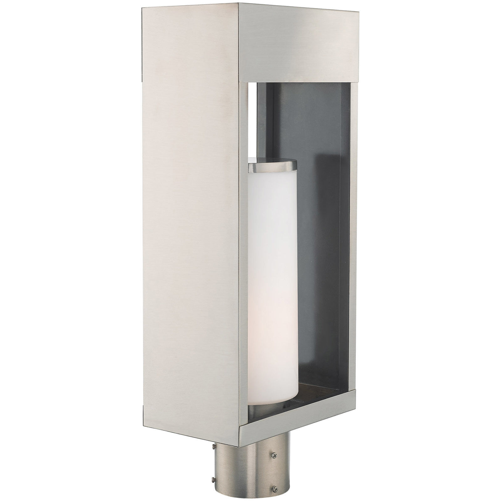 Bleecker 1 Light 20 inch Brushed Nickel Outdoor Post Top Lantern