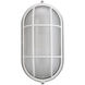Aria 1 Light 9 inch White Outdoor Bulkhead