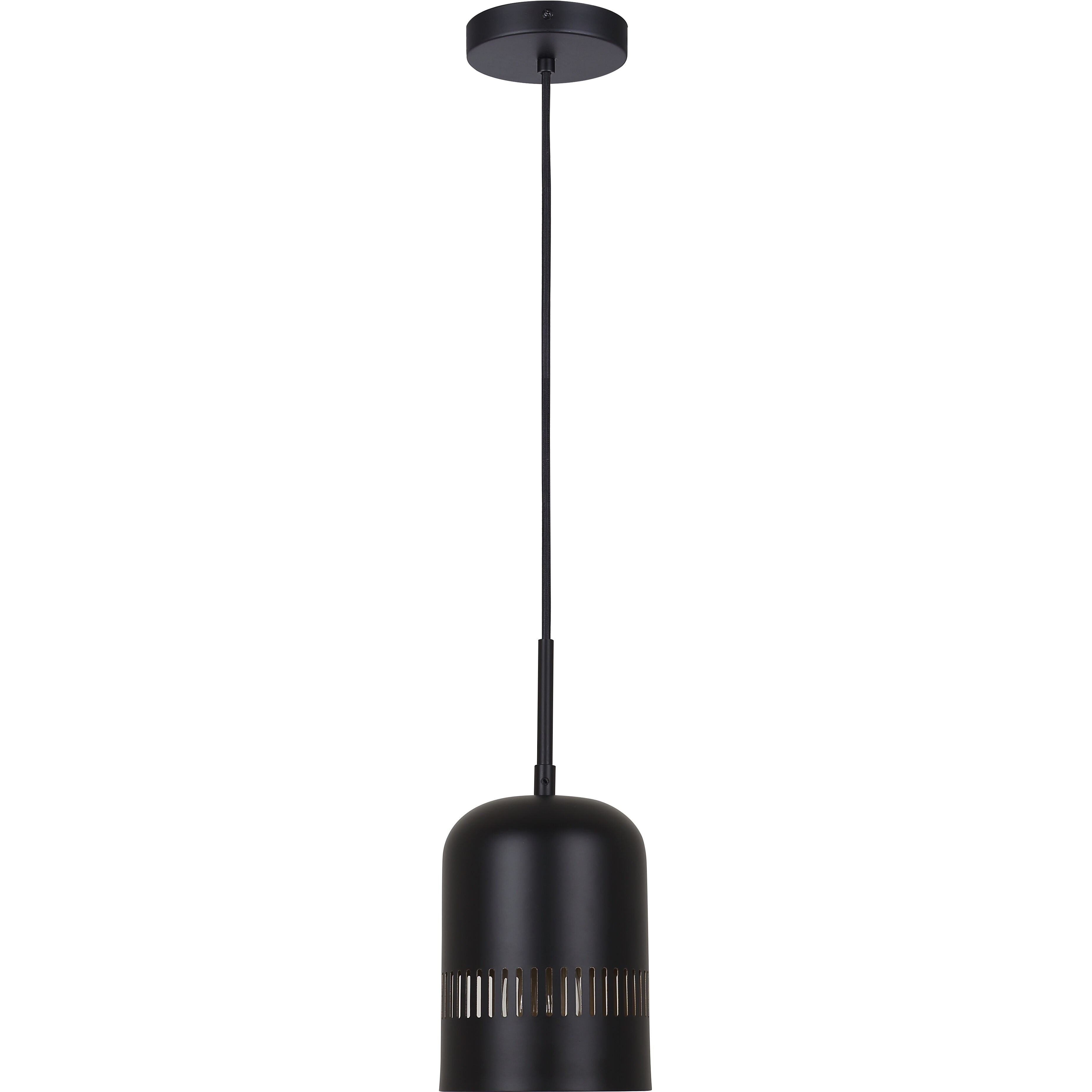Miles 1 Light 6 inch Black Pendant Ceiling Light