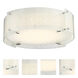 Kaelin LED 17 inch Diamond Glass Flush Mount Ceiling Light