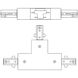 H Track 120 Brushed Nickel Track Component Ceiling Light