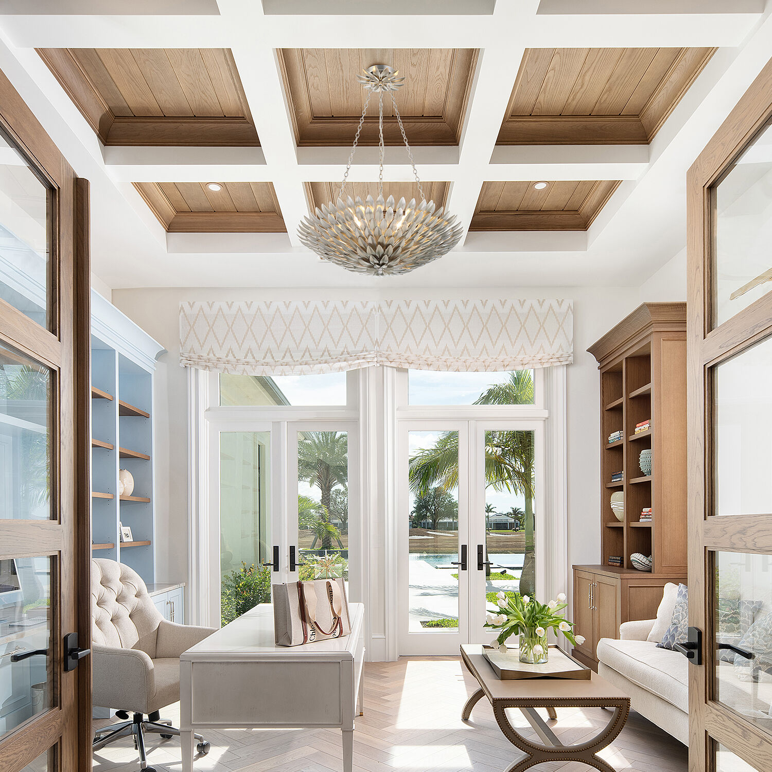 Broche 6 Light 24.5 inch Antique Silver Chandelier Ceiling Light